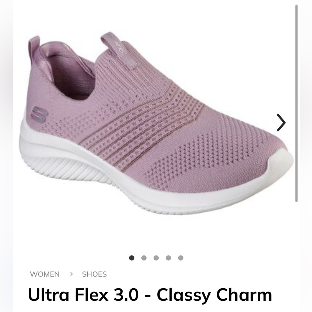 Skechers Ultra Flex 3.0 Classy Charm Slip-On Sneakers - Light Purple
